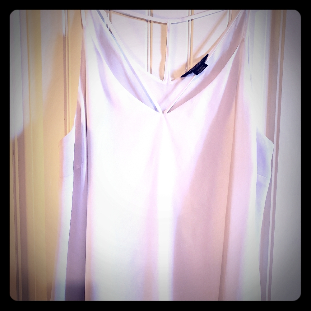 White strappy detail blouse